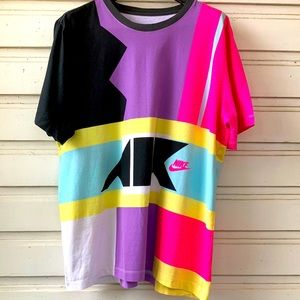 Nike men’s XL air max neon geometric retro t-shirt